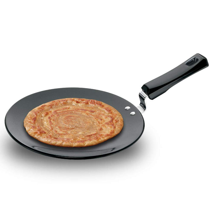 HAWKINS Futura Eloxierte Grillplatte, 25,4 cm, mit Kunststoffgriff, Schwarz 10\" With Plastic Handle