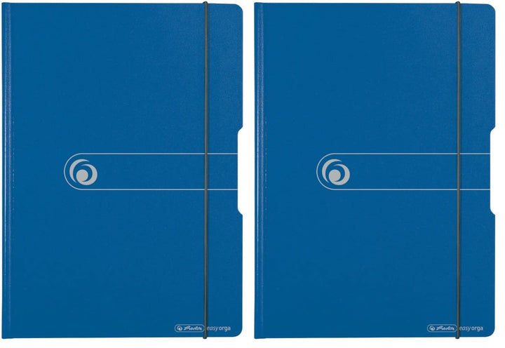 Herlitz 11217213 Klemmbrettmappe PF A4 blau (Packung mit 2) blau A4 (Packung mit 2), blau A4 (Packun