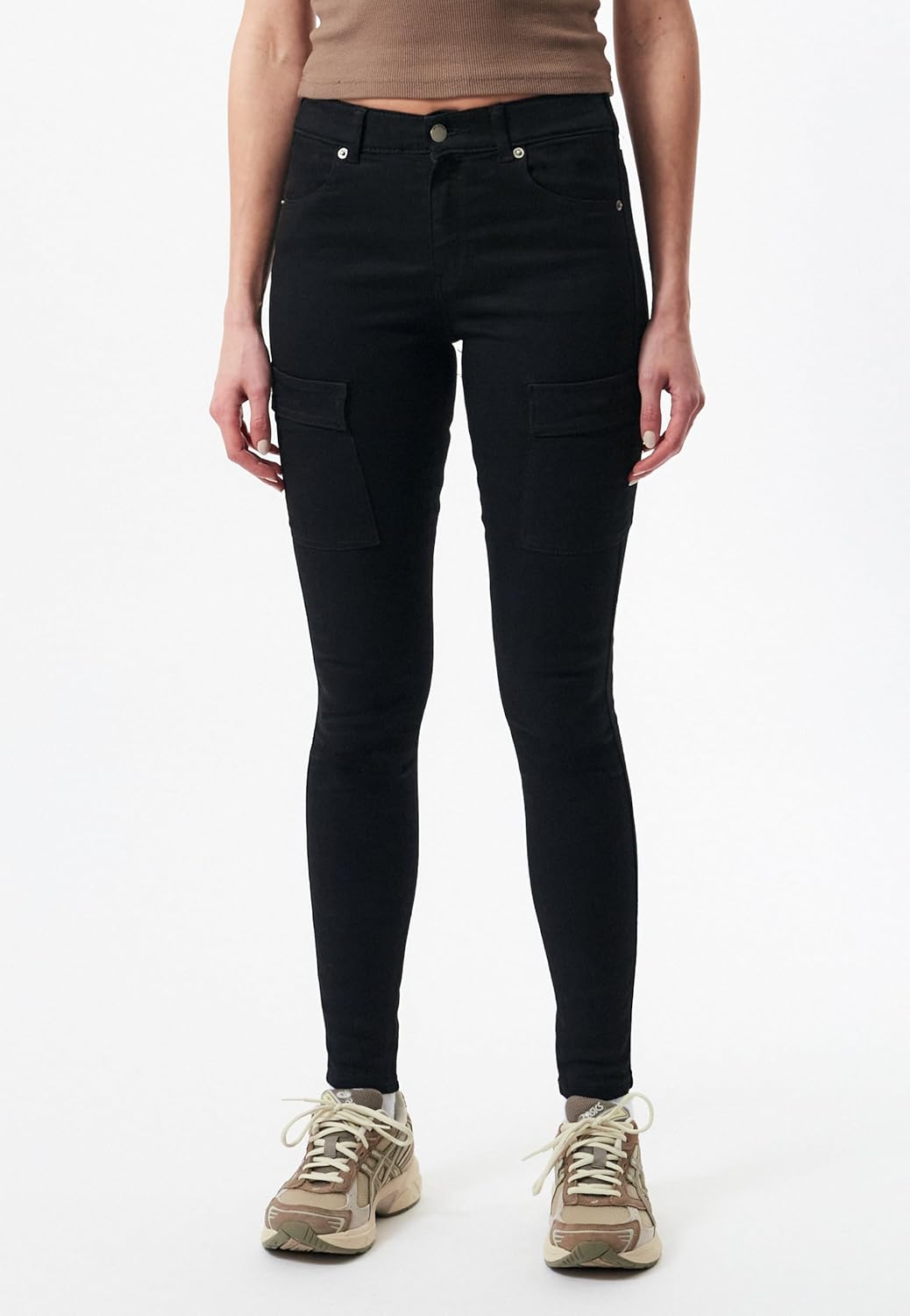 Dr. Denim Jeans Lexy Cargo S / 32L Schwarz, S / 32L Schwarz