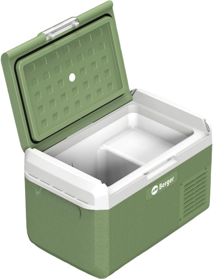 BERGER EPL Kompressor Kühlbox Elektrisch - Kühlbox Auto 12V/24V/230V mit Tiefkühlfunktion bis -20°C,