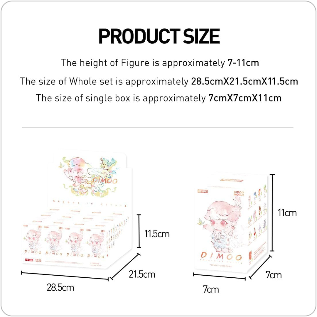 POP MART DIMOO Shapes in Nature Series Figures Anime Actionfiguren Sammelfiguren Sammler Kunstspielz