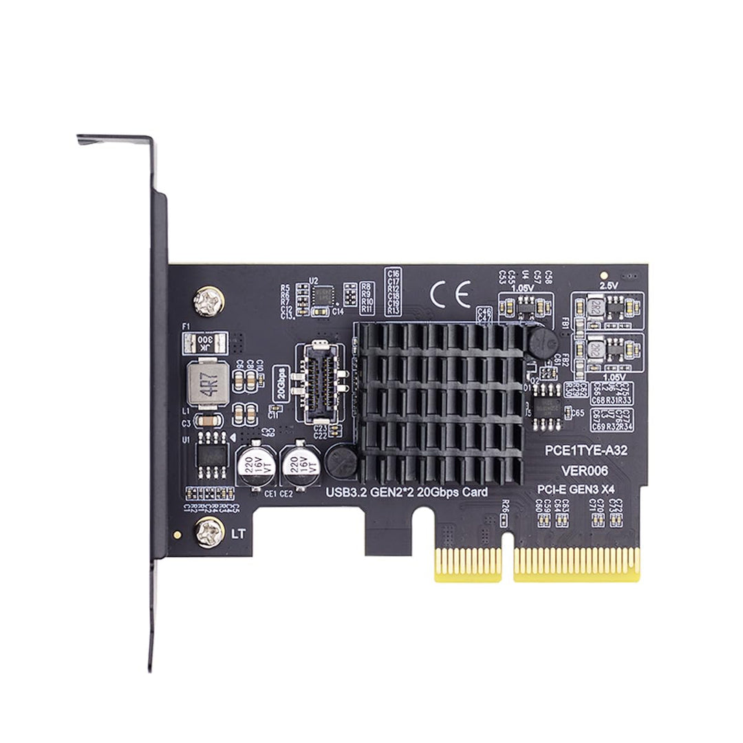 xiwai 20 Gbit/s USB 3.2 Gen2 Typ-C/Typ-E Frontplattenbuchse auf PCI-E 4X Express-Kartenadapter für D