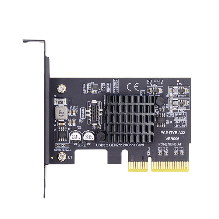xiwai 20 Gbit/s USB 3.2 Gen2 Typ-C/Typ-E Frontplattenbuchse auf PCI-E 4X Express-Kartenadapter für D