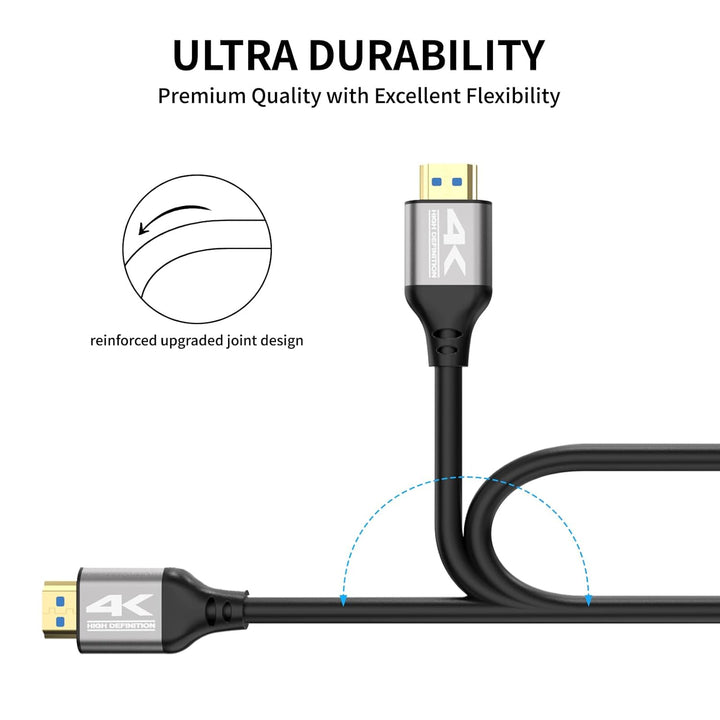 4K HDMI Kabel 25M (4K@60Hz 18 Gbit/s) Full HD1080p, 3D,Dynamic HDR, Dolby Atmos,High Speed mit Ether