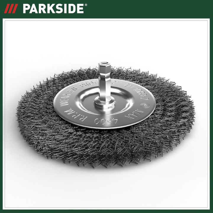 Parkside Fugenbürste Metallbürste mit Drahtborsten | Ersatzbürste aus Metall zur Entfernung von Flec