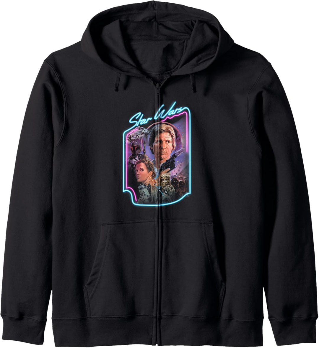 Star Wars Group Shot Neon Comic Gang Kapuzenjacke