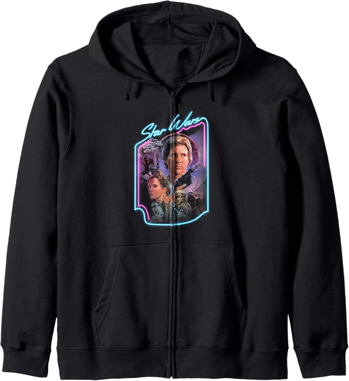 Star Wars Group Shot Neon Comic Gang Kapuzenjacke