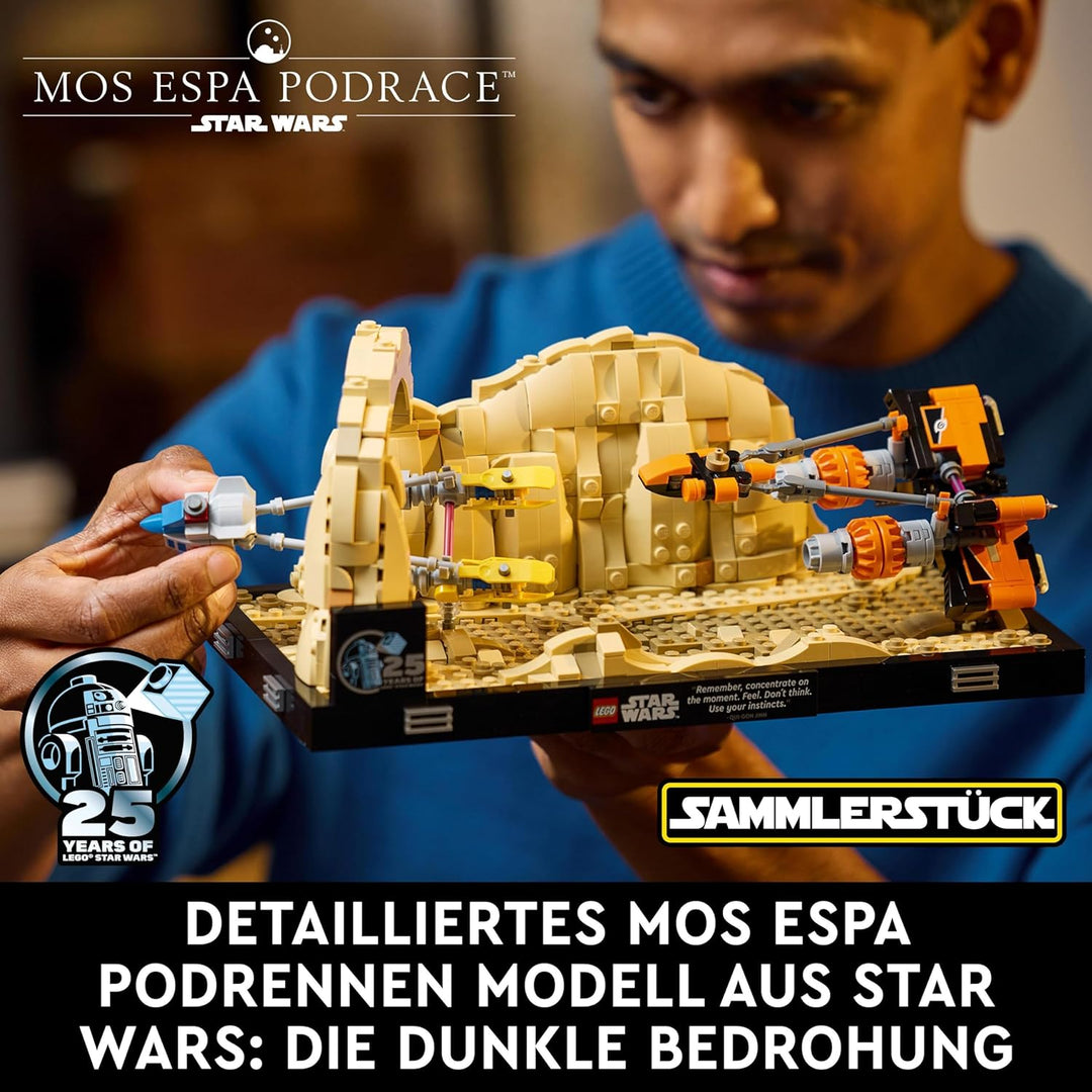 LEGO Star Wars Podrennen in Mos Espa – Diorama & Star Wars Flucht mit dem BARC Speeder, The Mandalor