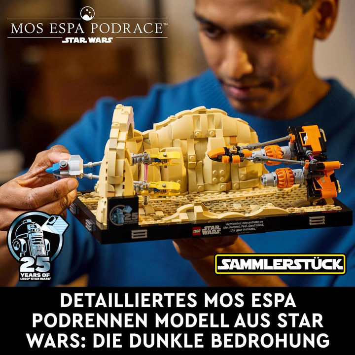 LEGO Star Wars Podrennen in Mos Espa – Diorama & Star Wars Flucht mit dem BARC Speeder, The Mandalor