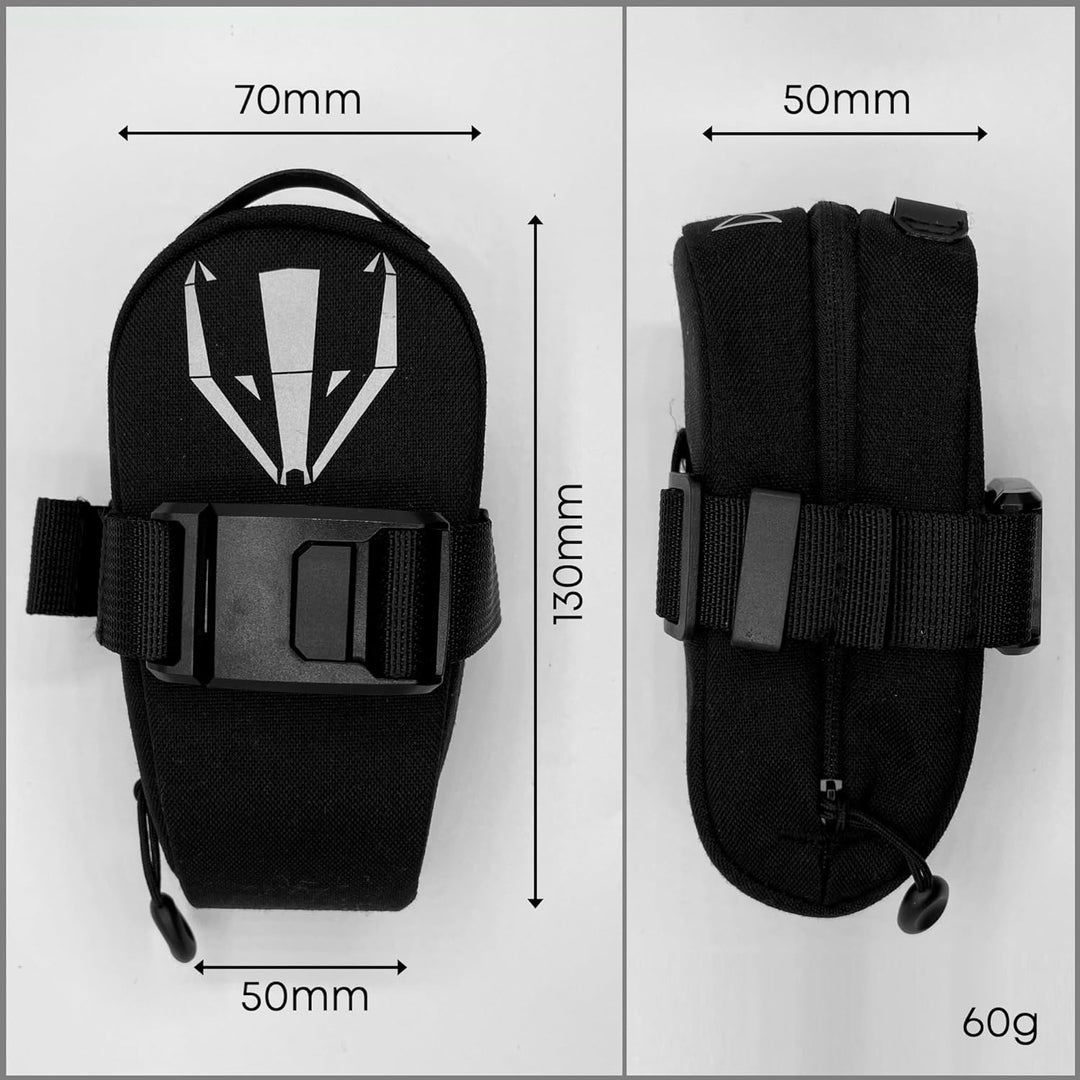 DACHS Rennrad Satteltasche mit Magnetclip & Lichthalter - Kompakte, leichte Fahrradtasche aus wasser