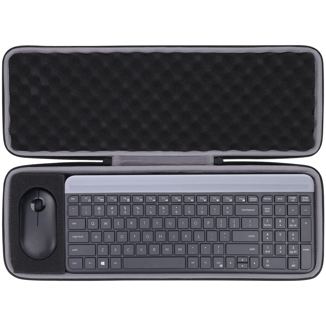 co2CREA Hart Tasche für Logitech MK470 Slim Combo Kabelloses Tastatur Maus Set Case Etui Tragetasche