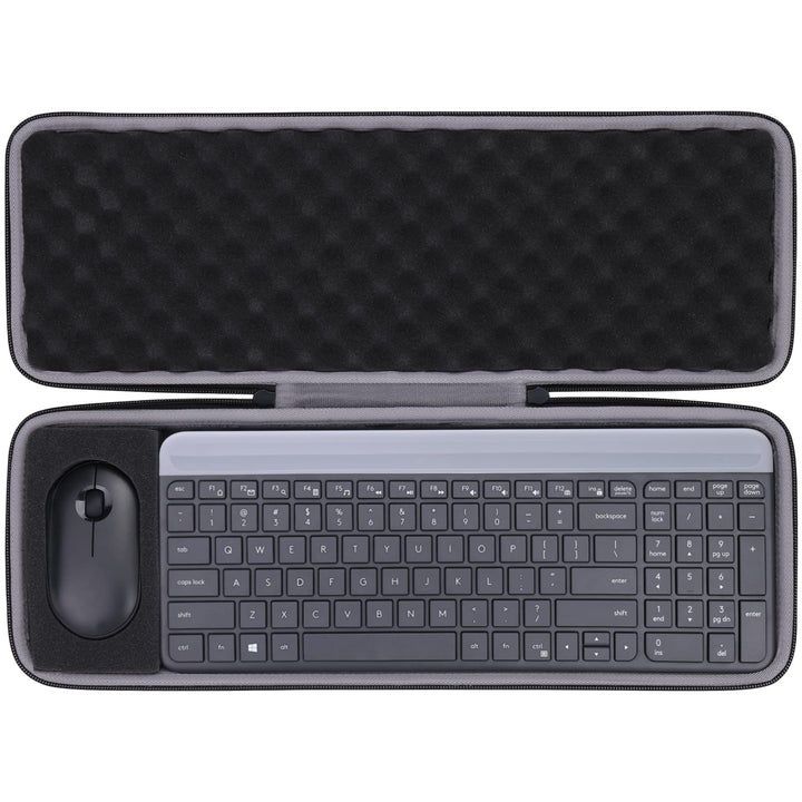 co2CREA Hart Tasche für Logitech MK470 Slim Combo Kabelloses Tastatur Maus Set Case Etui Tragetasche
