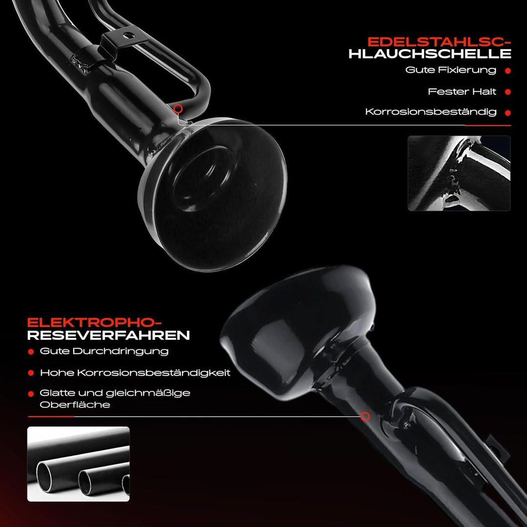 Kraftstoffeinfüllrohr Einfüllstutzen für Qashqai +2 I J10 JJ10 1.5L 1.6L 2.0L Diesel 2007-2013 17221