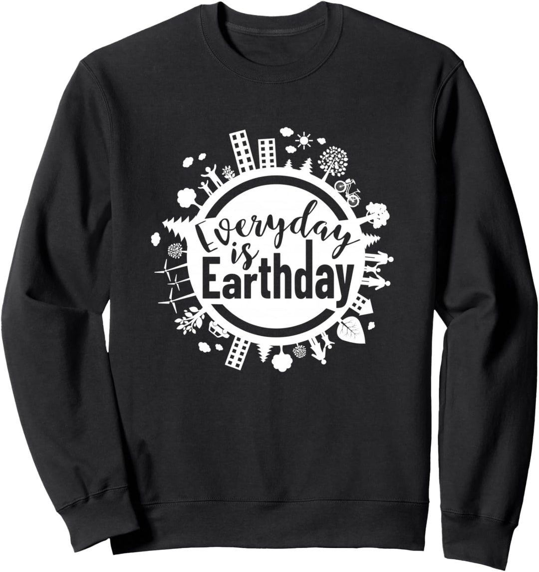 Tag der Erde Täglich sauber Unser Planet Umweltklima Sweatshirt