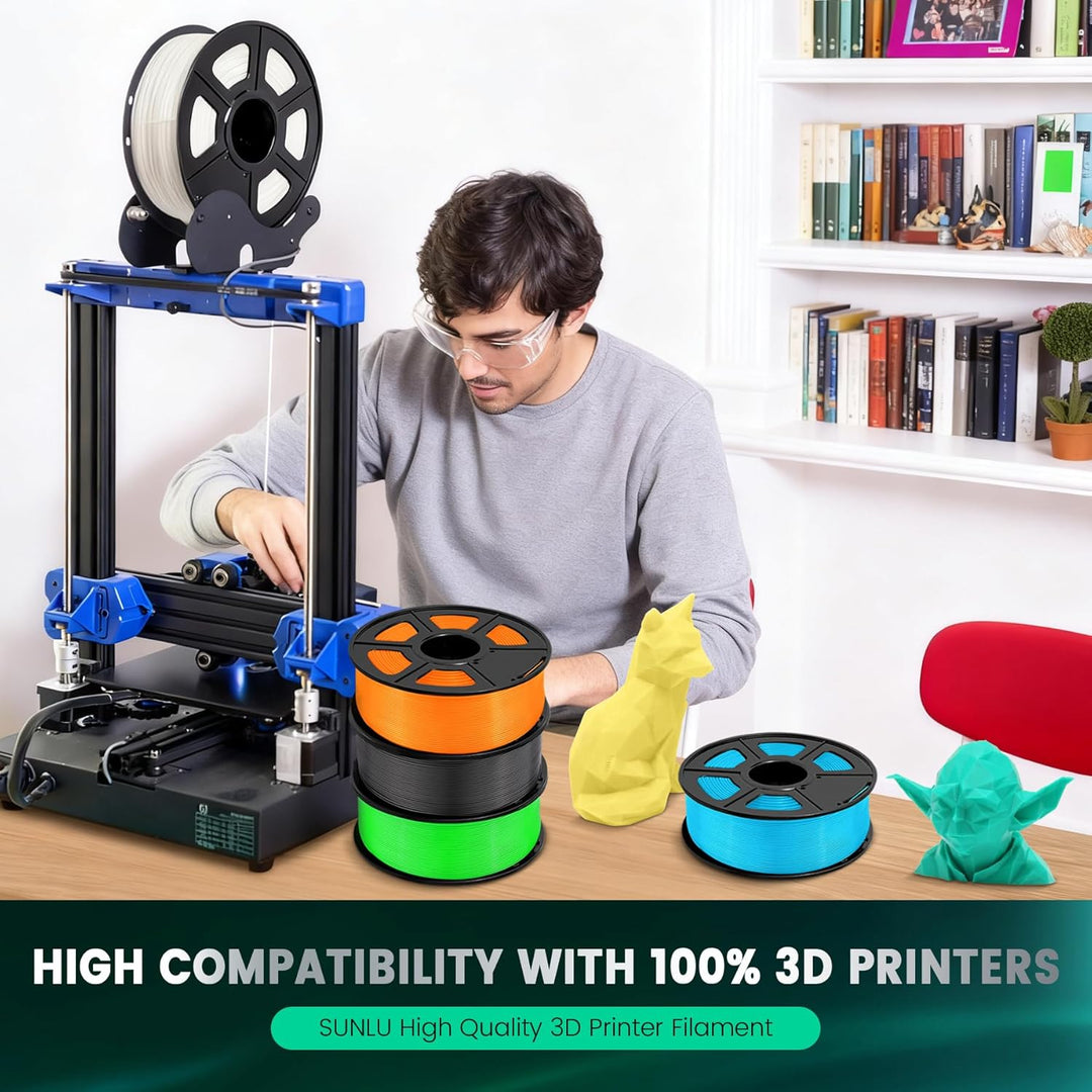SUNLU PLA+ Filament 1.75mm, Verbesserte Haltbarkeit und Hohe Festigkeit, PLA Plus 3D Druckerfilament