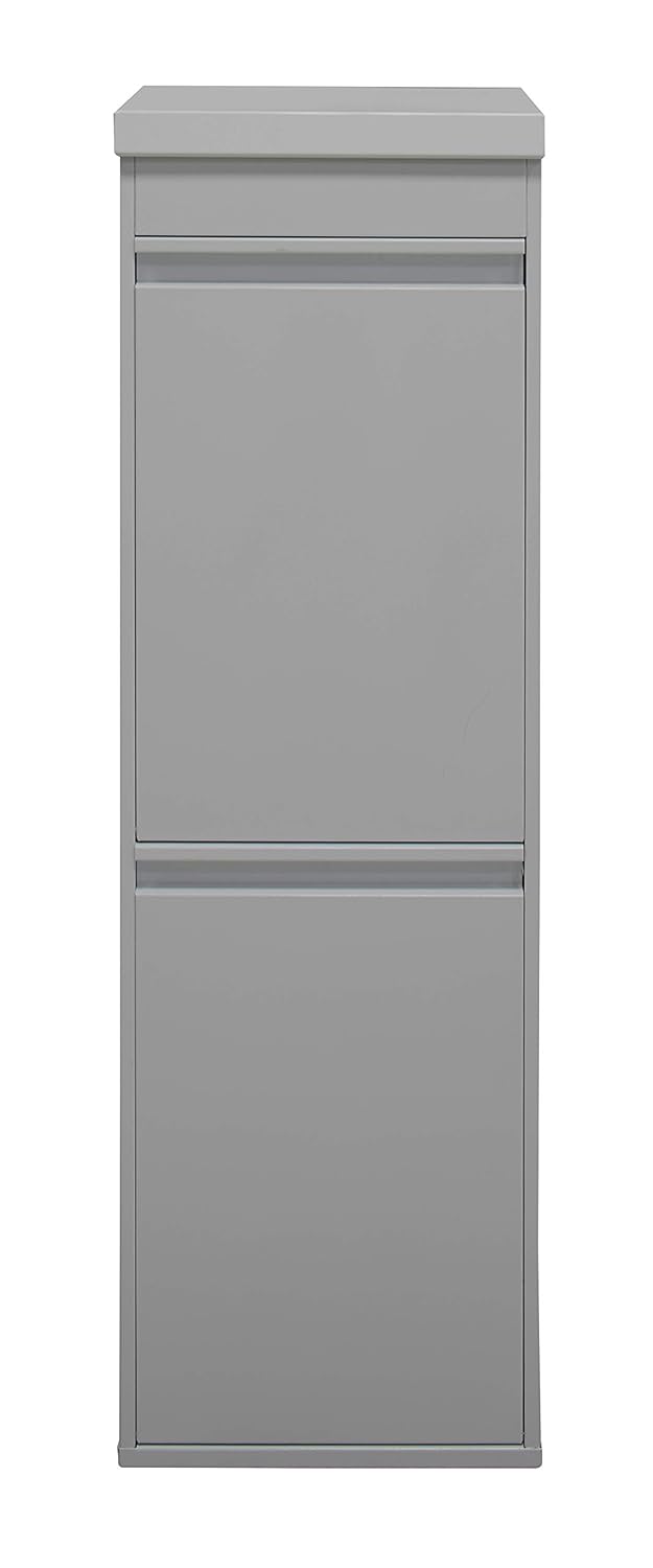 Arregui Top CR222-B Recycling Abfalleimer / Mülleimer aus Stahl mit Aufbewahrungsbox mit Deckel, Mül