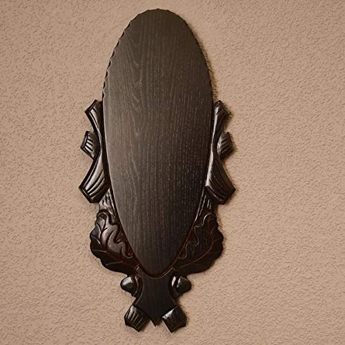 Trophäenschild geschnitzt sehr gross Rothirsch Geweih Hirschgeweih AF H55 cm