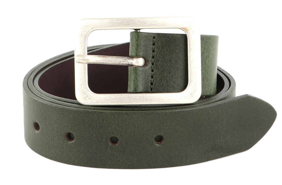 Vanzetti Neon Booster 35mm Full Leather Belt W110 Olive