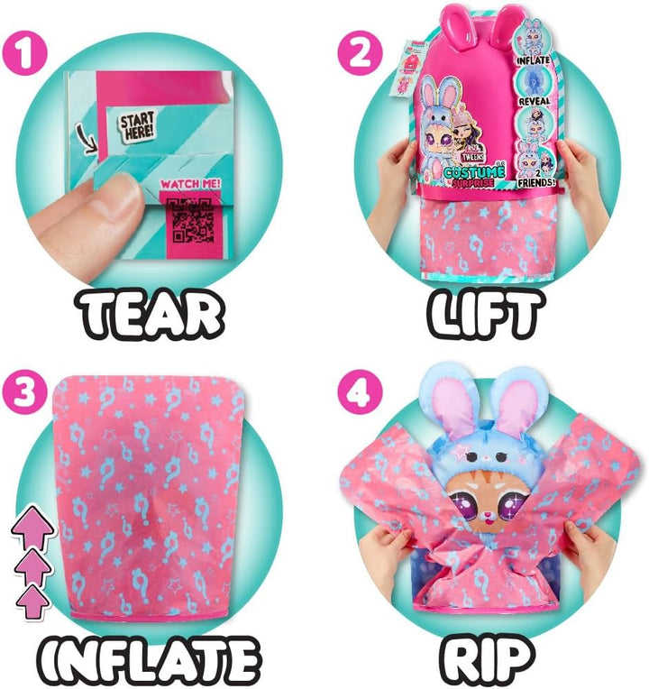 L.O.L. Surprise! Tweens Costume Surprise Aya Cherry Modepuppe mit Aufblasbarem Blauem Hasenkostüm un