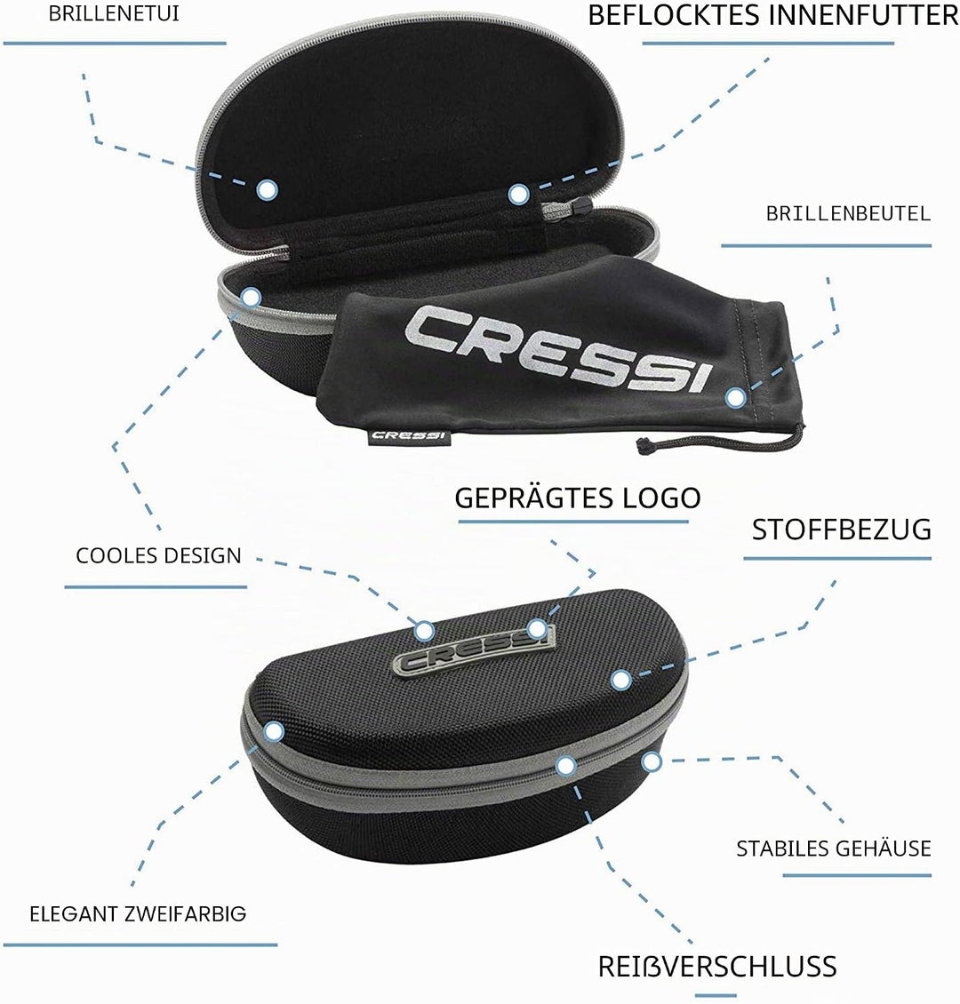 Cressi Ninja - Polarisierte Sonnenbrille Herren und Sonnenbrille Damen, Entspiegelte Gläser Wasserab