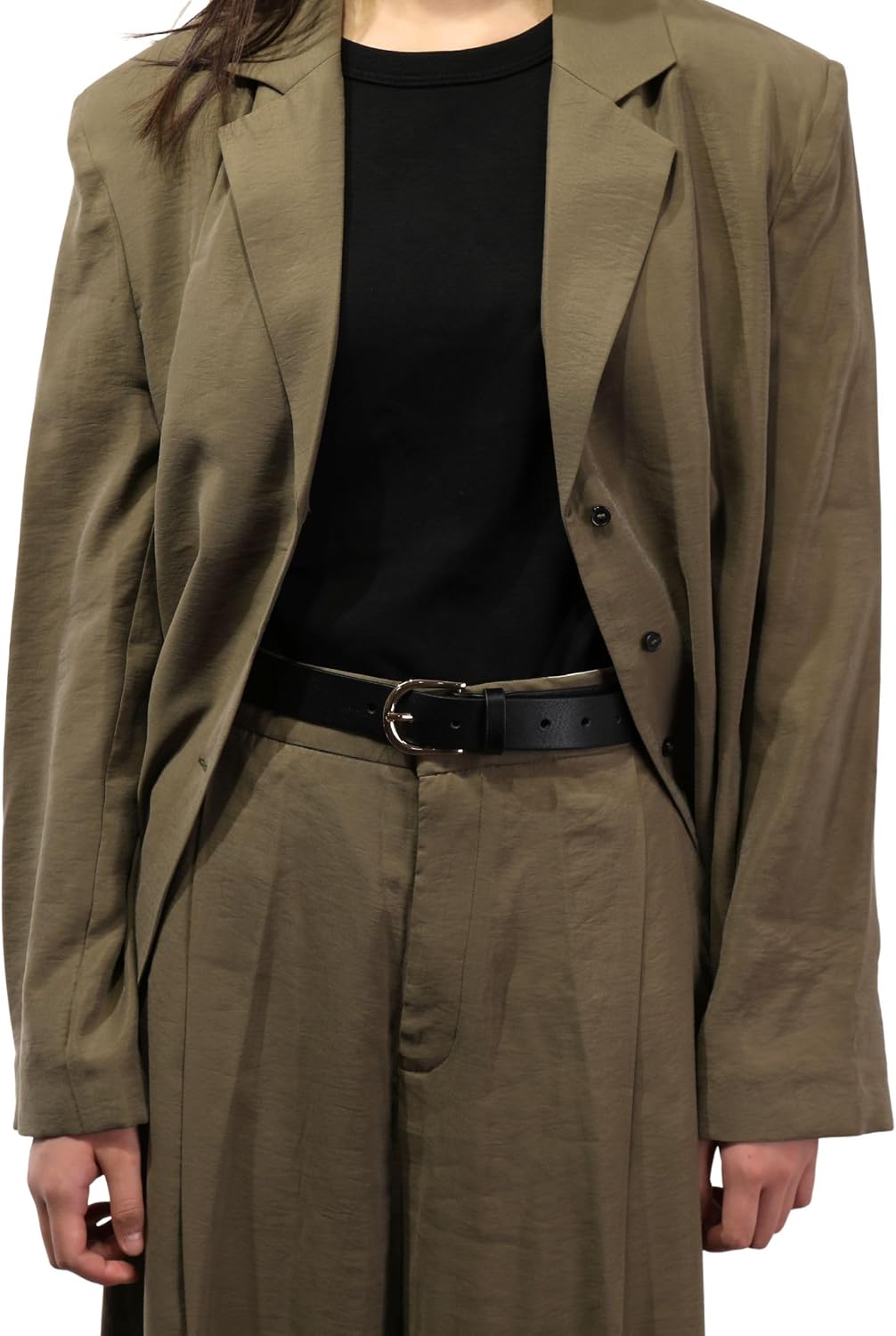 FASHIONGEN - Damengürtel aus pflanzlich gegerbtem Vollnarbenleder, 3 cm breiter ledergürtel, Damengü