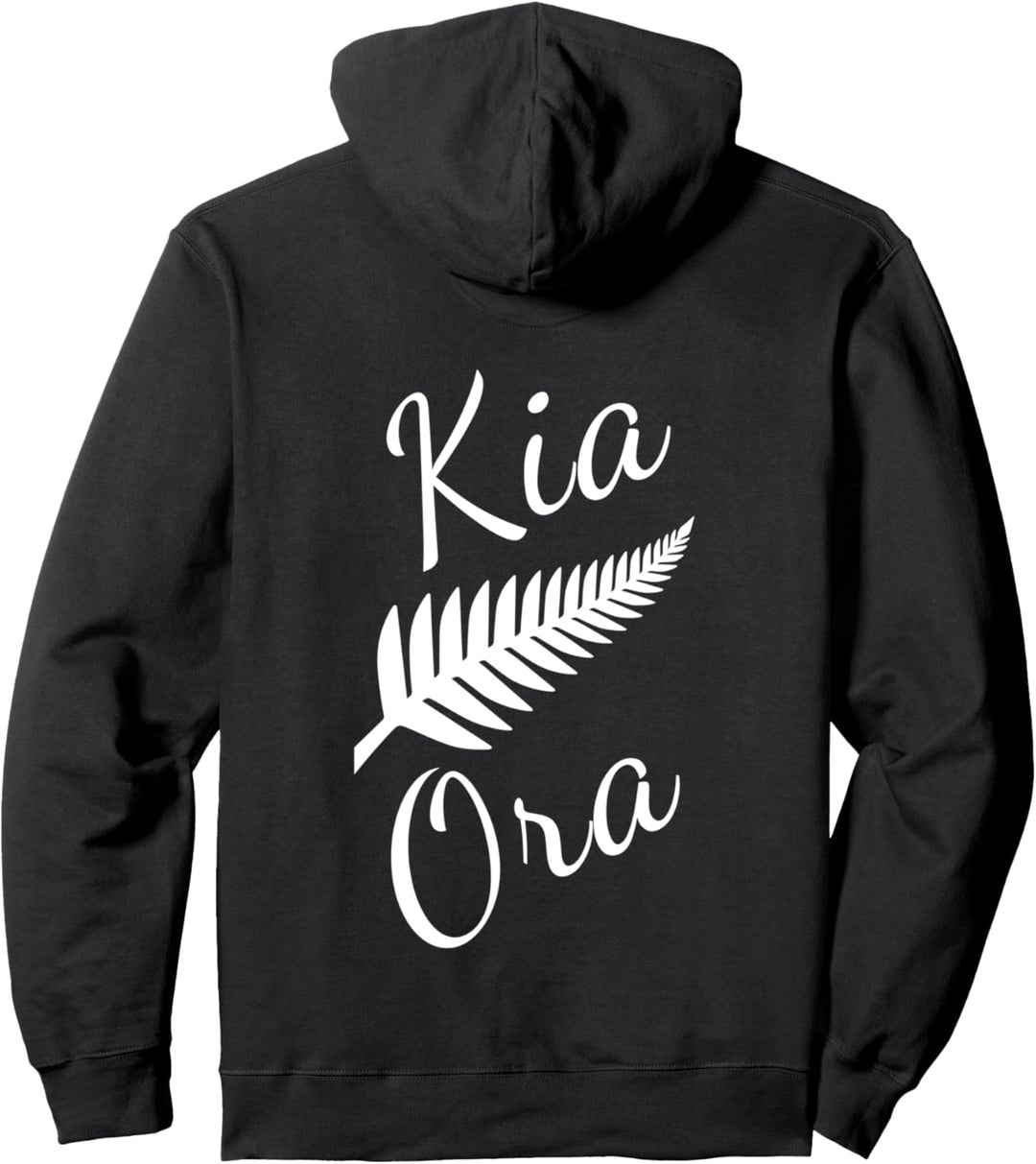 Kia Ora Maori Gruss Neuseeland Ureinwohner Silberfarn Stolz Pullover Hoodie