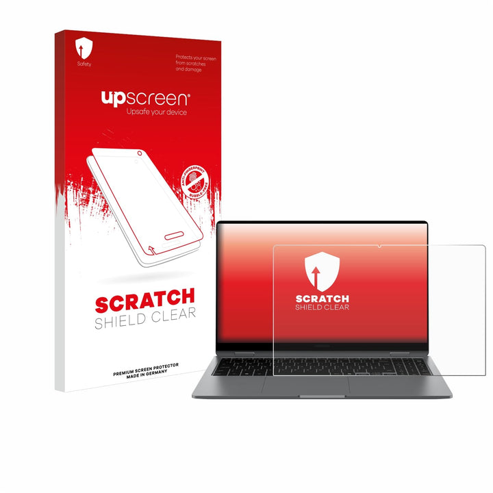upscreen Schutzfolie für Samsung Galaxy Book5 360 15.6" – Made in Germany, Kristall-klar, Kratzschut