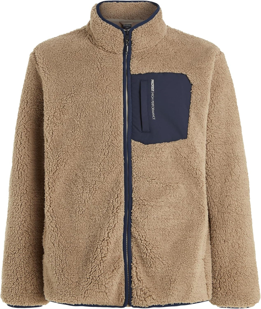 Protest Herren Oberteil Mit Durchgehendem Reissverschluss PRTTAVE XS BambooBeige, XS BambooBeige