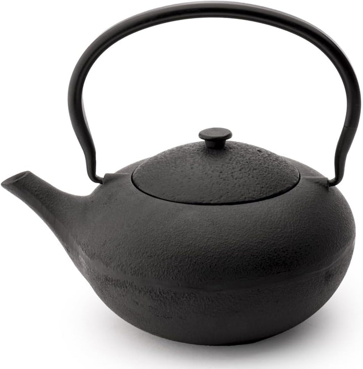 Bredemeijer Teekannen Set 3-teilig Gusseisen 1 Liter mit Porzellan-Tee-Becher