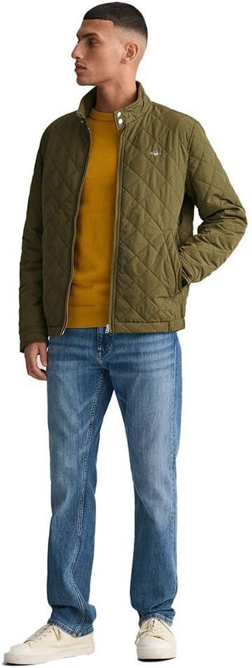 GANT Herren Quilted Windcheater Jacke S JUNIPER GREEN, S JUNIPER GREEN