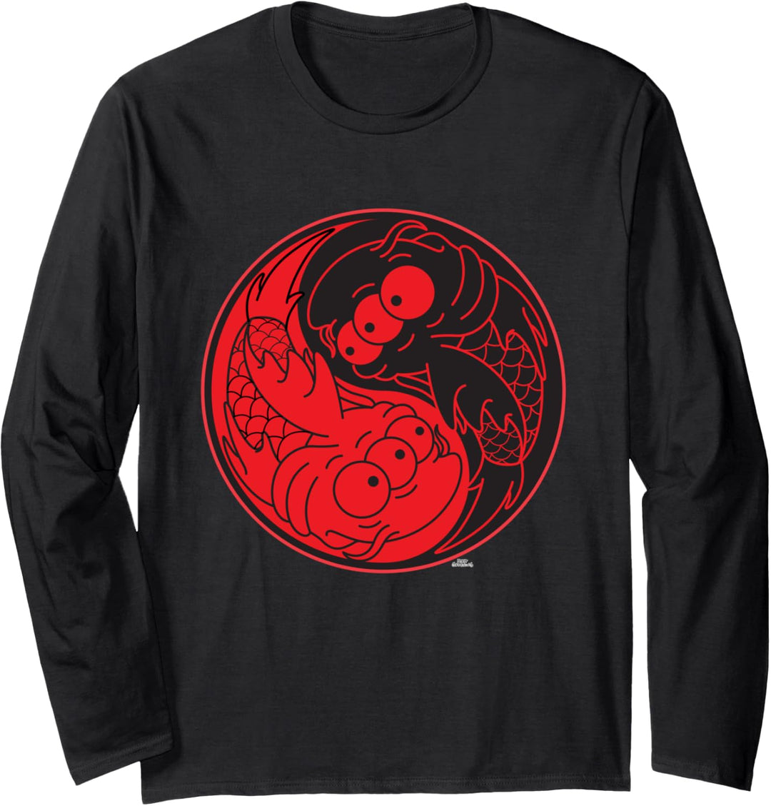 The Simpsons Blinky the Koi Fish Yin Yang 90s Langarmshirt