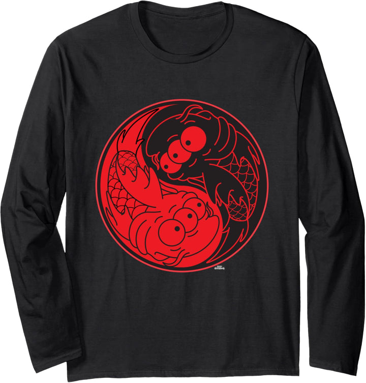 The Simpsons Blinky the Koi Fish Yin Yang 90s Langarmshirt