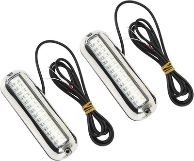 2 Stück Boots-Unterwasser LED Leuchten,Bootsnavigationslicht,1500LM 42 LED Wasserdicht Boot Licht LE