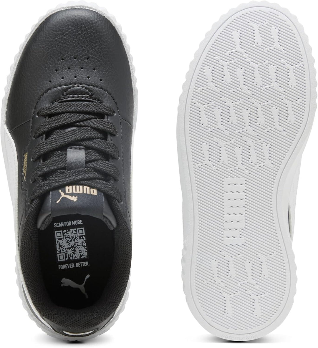 PUMA Puma Damen Turnschuhe 27.5 EU Black White Gold, 27.5 EU Black White Gold