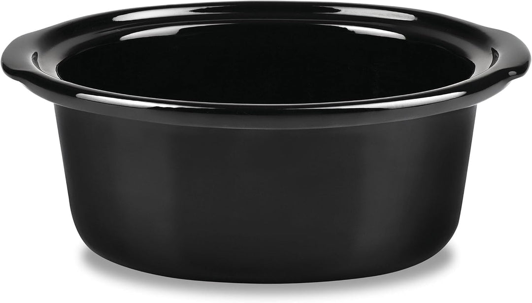 Schongarer 3,5 L Slowcooker Speisenwärmer Keramik-Gartopf Multikocher aus Edelstahl mit Antihaftbesc