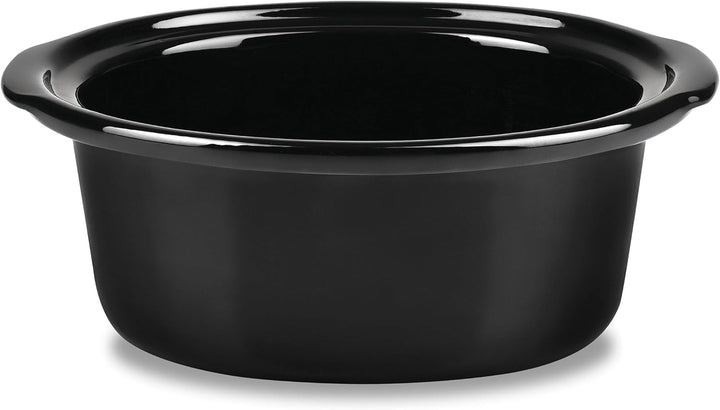 Schongarer 3,5 L Slowcooker Speisenwärmer Keramik-Gartopf Multikocher aus Edelstahl mit Antihaftbesc