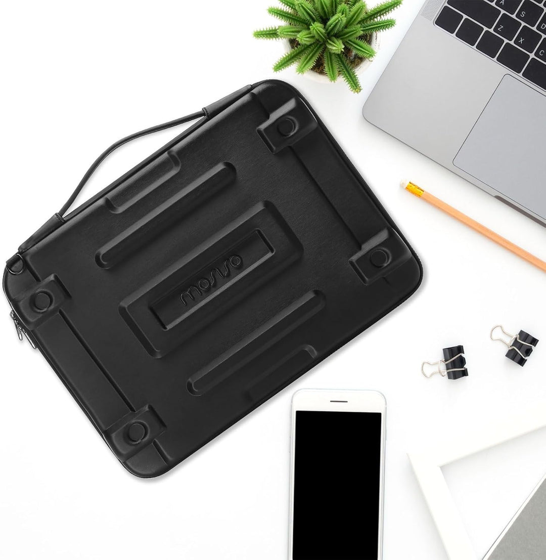 MOSISO Hartschale Laptoptasche, Laptop Schultertasche, Abstrakte Geometrische Wasserdichte Tragetasc