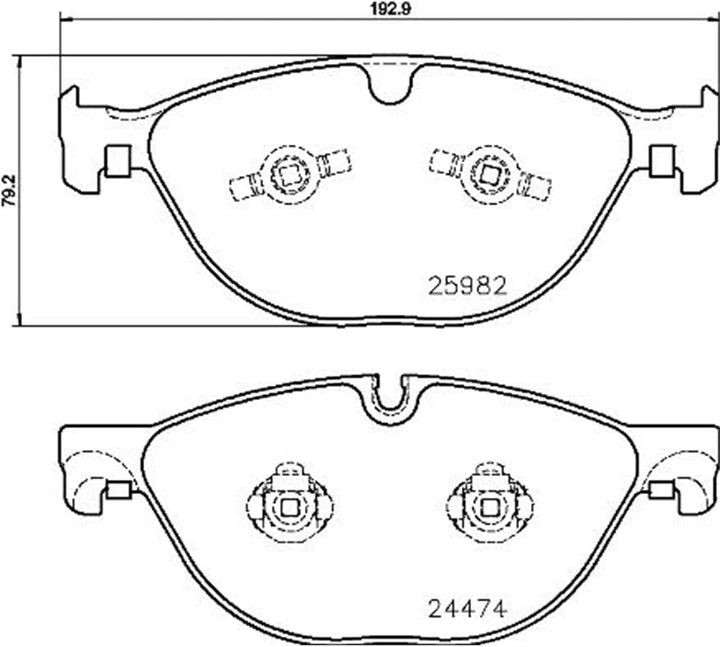BREMBO P 36 029 Bremsbeläge