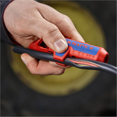 Knipex ErgoStrip® Universal-Abmantelungswerkzeug für Linkshänder 135 mm 16 95 02 SB Links-Händer, Li