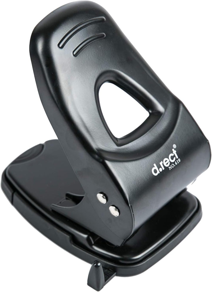 D.RECT 0419 Locher 65 Blatt | Papierlocher | Bürolocher | Anschlagschiene mit Formatvorgaben 65 Blat