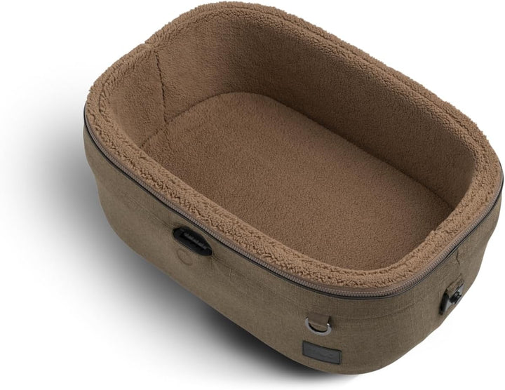 Tavo Maeve Small Flex‑Griff Haustier‑Autositz mit ISOFIX‑Bodenplatte, 2 Matratzenauflagen, Geeignet