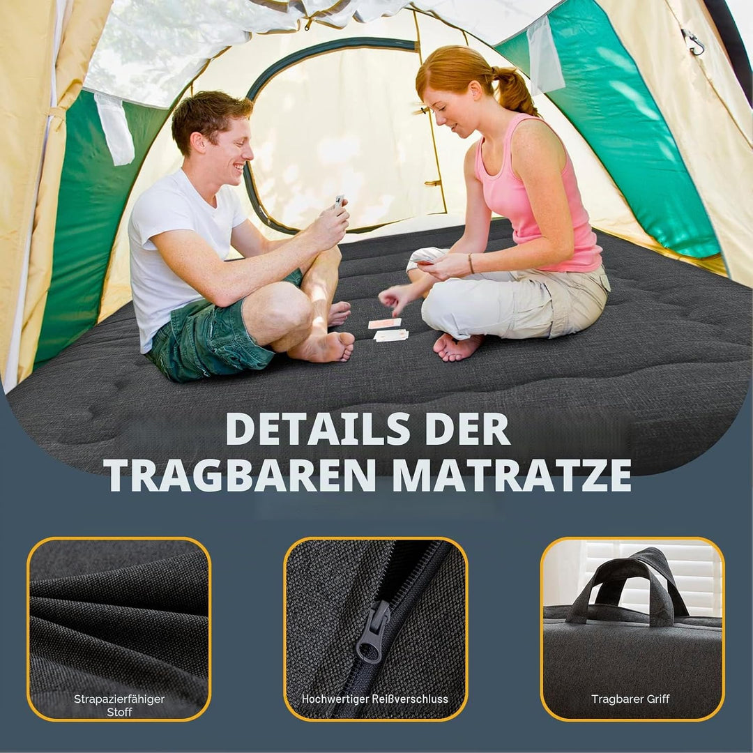 MAXYOYO Futonmatratze, tragbar, faltbar, hypoallergener Stoff und Schaumstoff-Matratzenauflage mit G
