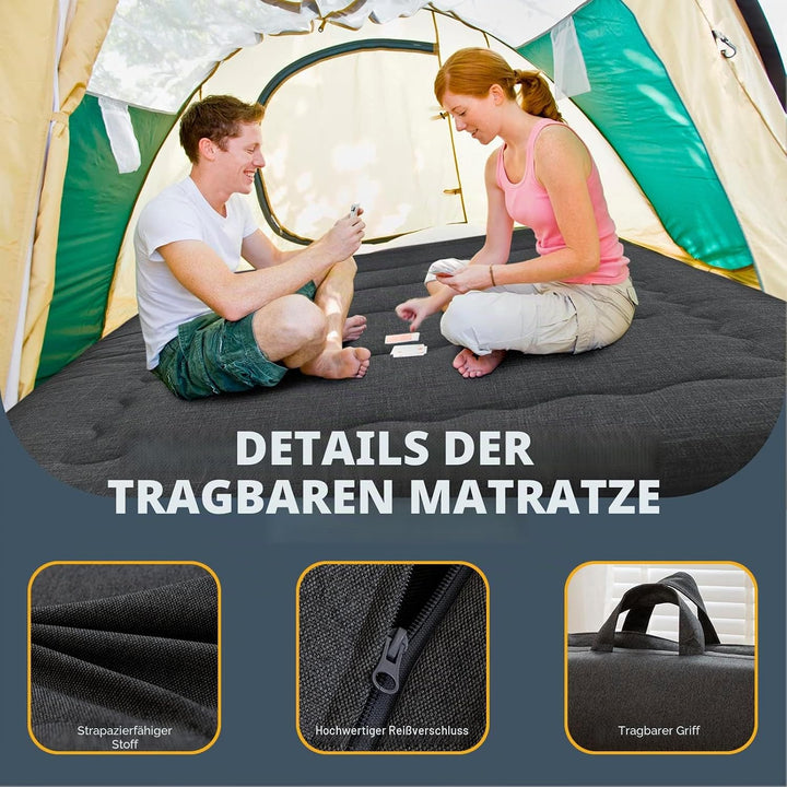 MAXYOYO Futonmatratze, tragbar, faltbar, hypoallergener Stoff und Schaumstoff-Matratzenauflage mit G