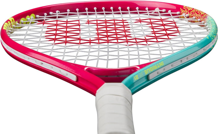 Wilson Intrigue Jr 21 Tennis Racket, Rot/Türkis