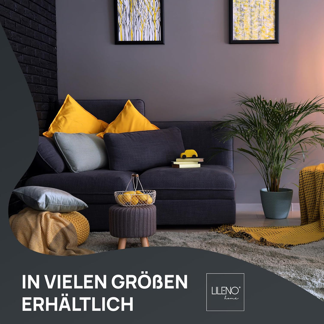 LILENO HOME 4er Set Kissenfüllung 30x30 cm - 40°C waschbares Innenkissen geeignet für Allergiker - P