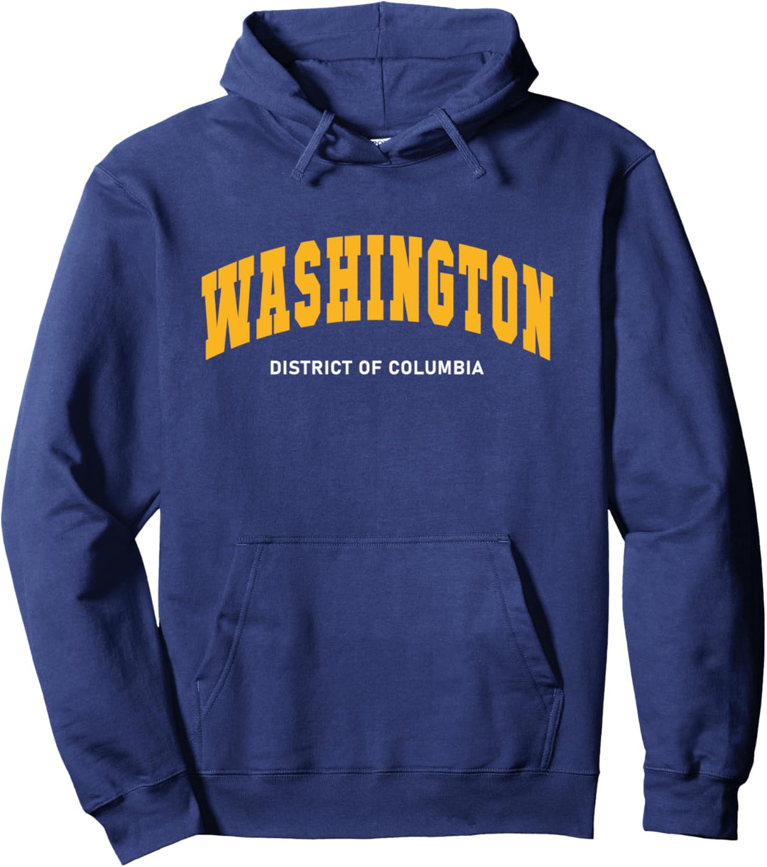 Washington USA College Style Pullover Hoodie