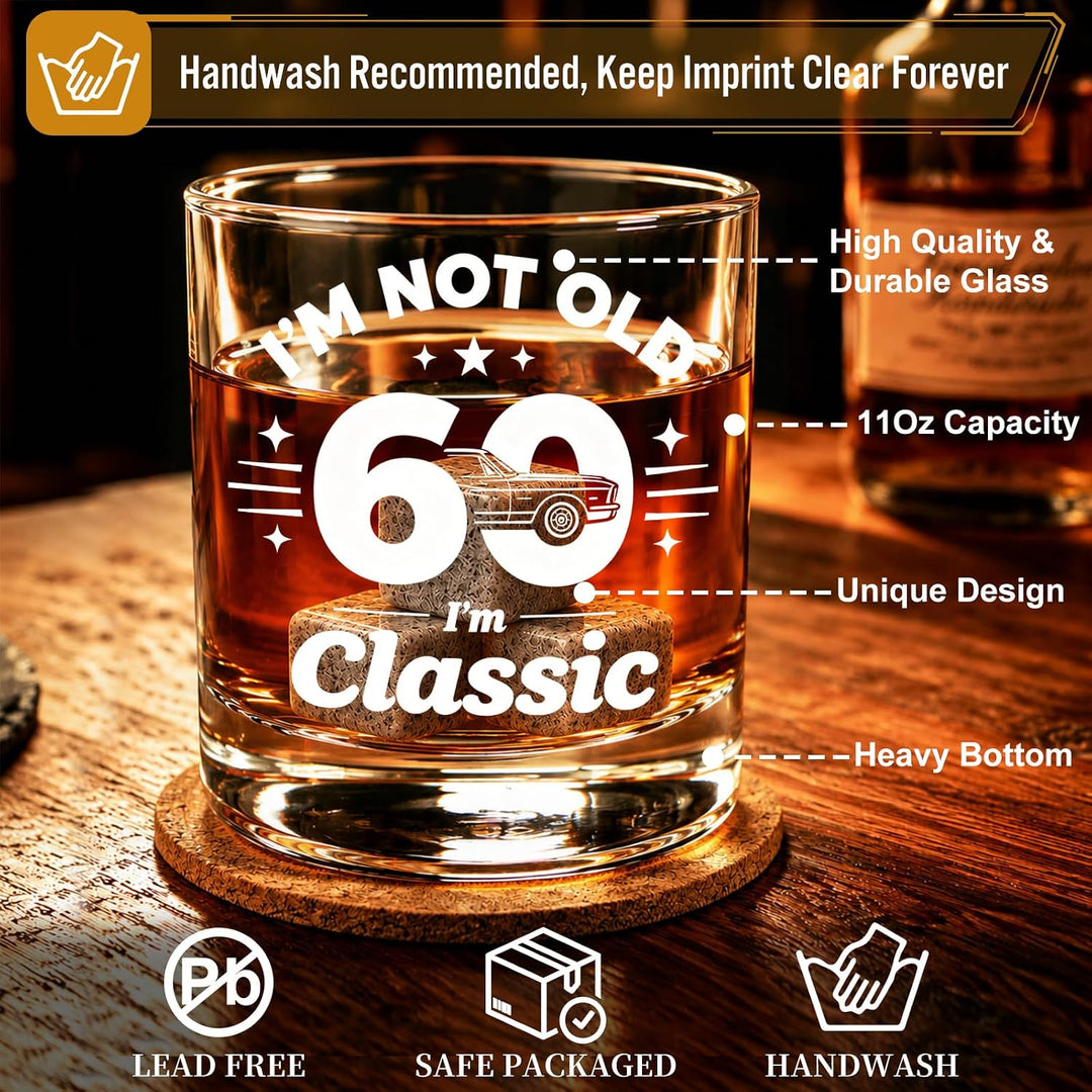 EXREIZST60. Geburtstag Geschenk Mann – Whisky Set 1966 Classic