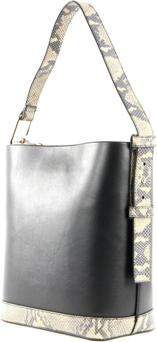 Tommy Hilfiger Leather Statement Bucket Black