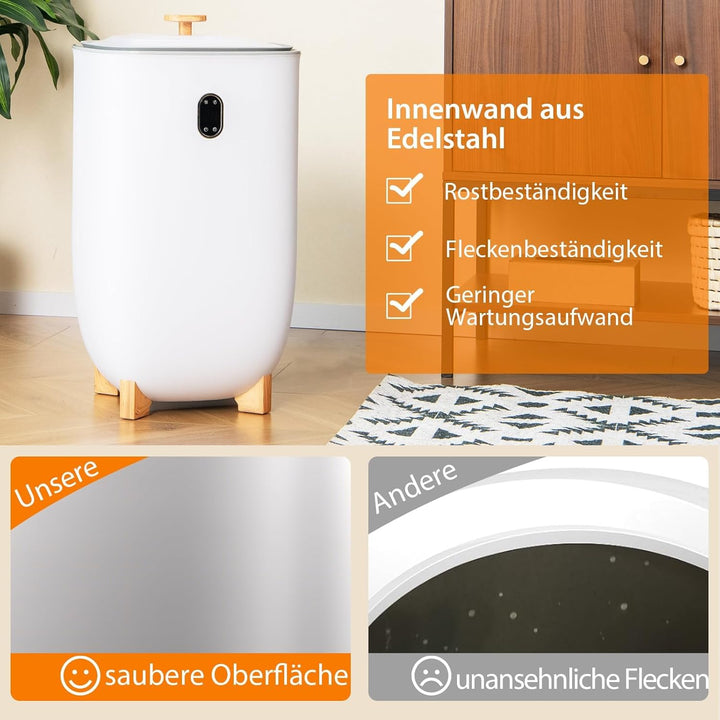 RELAX4LIFE 35L Handtuchwärmer, Handtuchtrockner elektrisch mit grosser Kapazität, Towel Warmer mit a