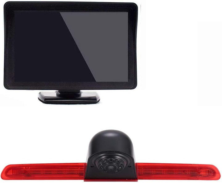 「12mm Objektiv CMOS Rückfahrkamera+ 4.3 Zoll TFT LCD Bildschirm Monitor」Bremsleuchte Auto Dach Rückf